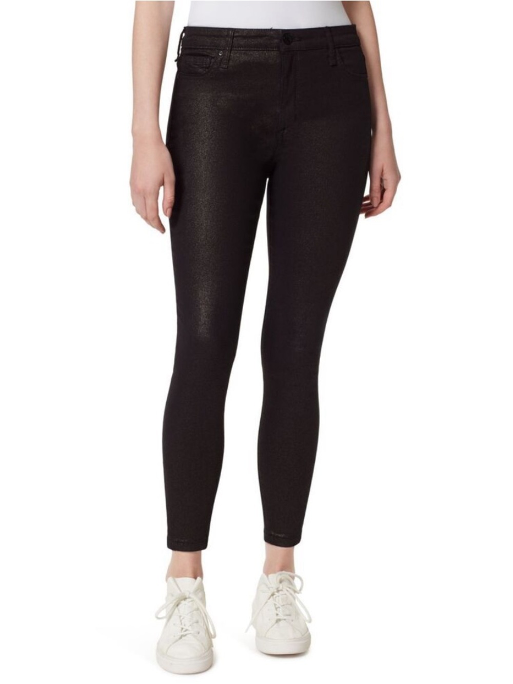 William Rast | Women’s Black Glitter Sparkle Coated Skinny Jeans Size 30